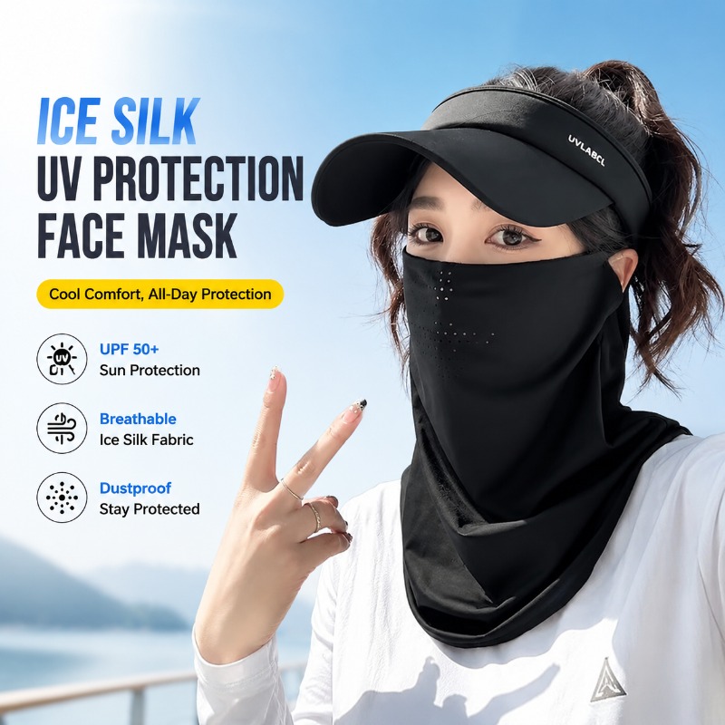 Sports Mask Breathable - Erkek Kadın Buz İpek UV Koruyucu