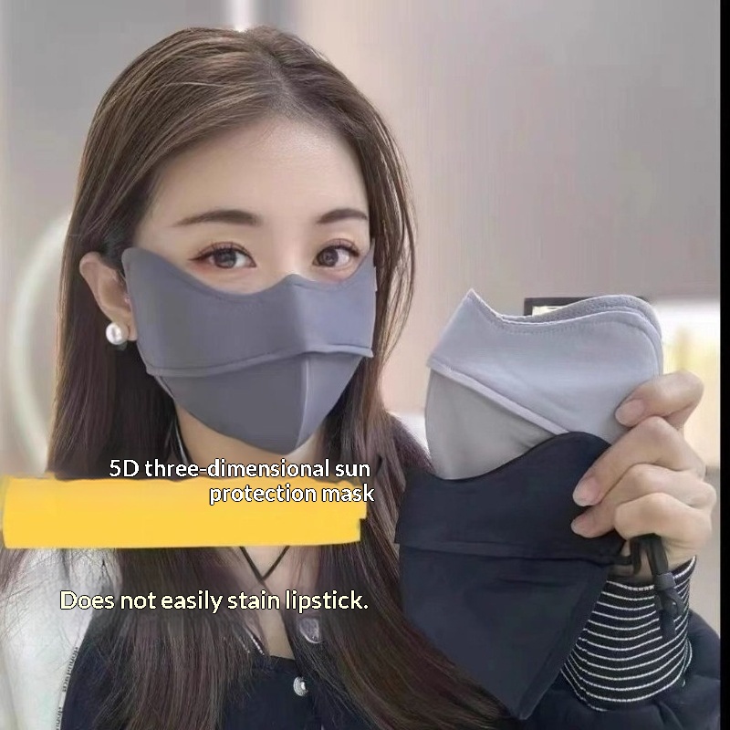 Sports Mask Breathable - UV Koruyucu Sıkılaştırıcı Buz İpeği Yüz