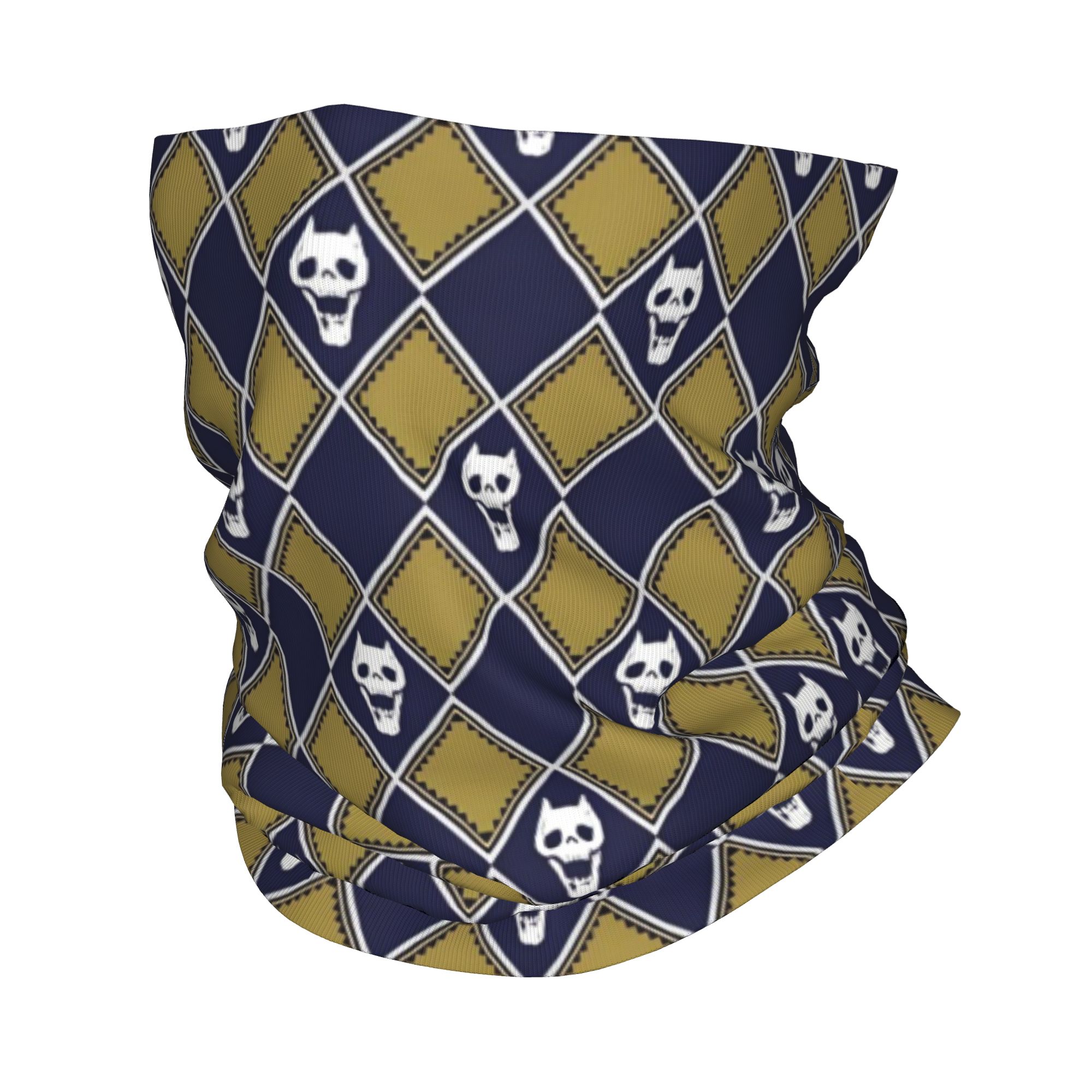 Neck Gaiter Face Cover - Özel JoJo Altın Mavi Bandana Boyunluk