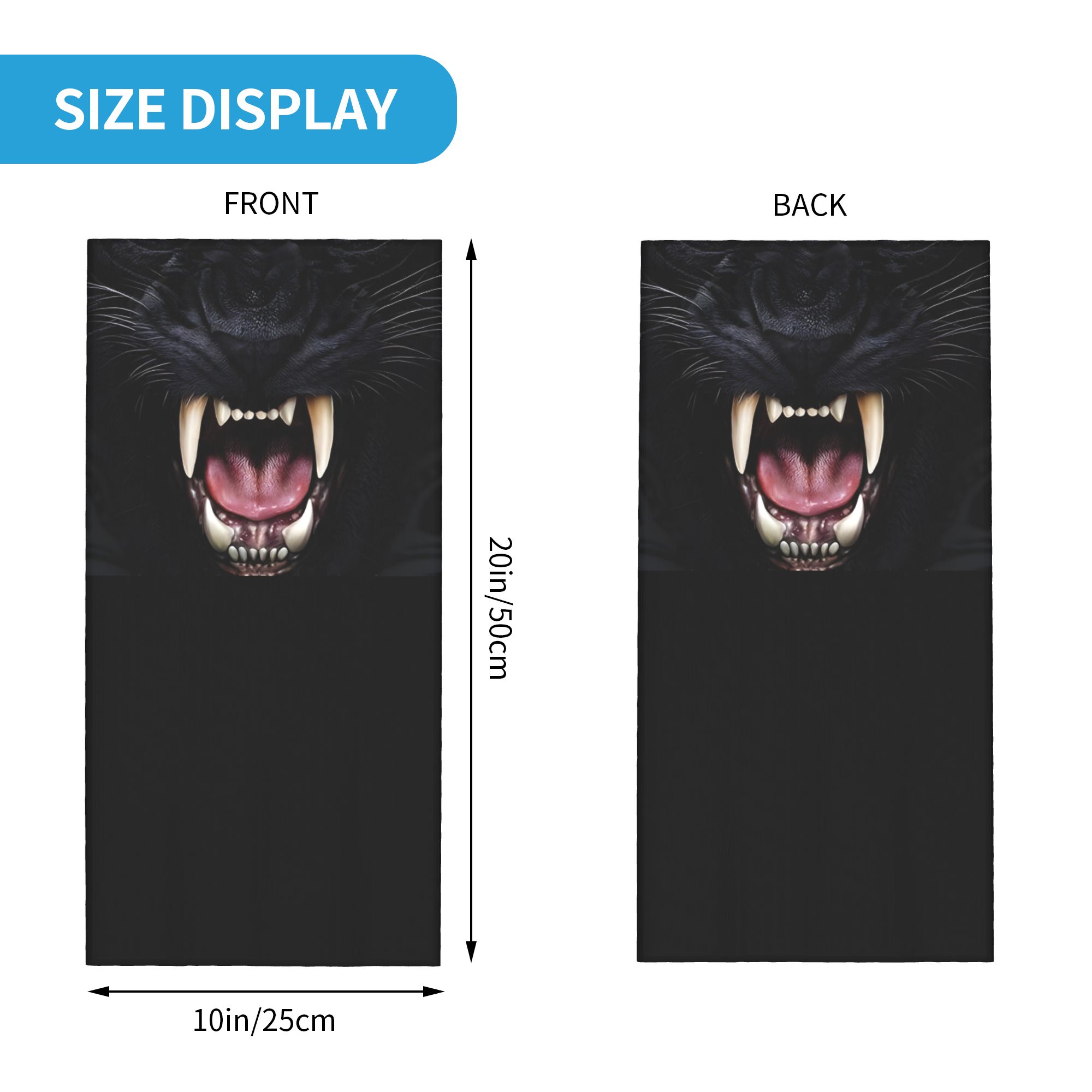 Özel Siyah Panter Hayvan Başı  - Neck Gaiter Face Cover incelemesi ve fiyatı