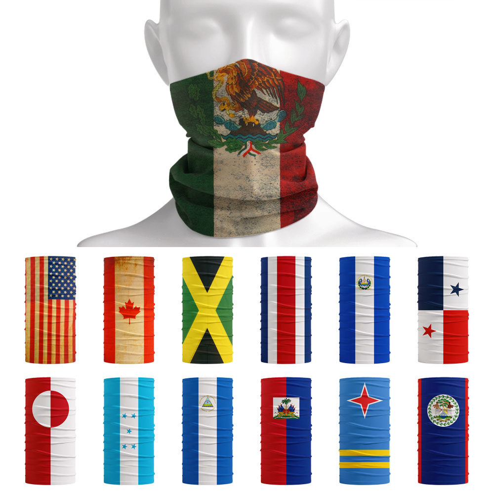 Kuzey Amerika Ulusal Bayraklar - Neck Gaiter Face Cover incelemesi ve fiyatı
