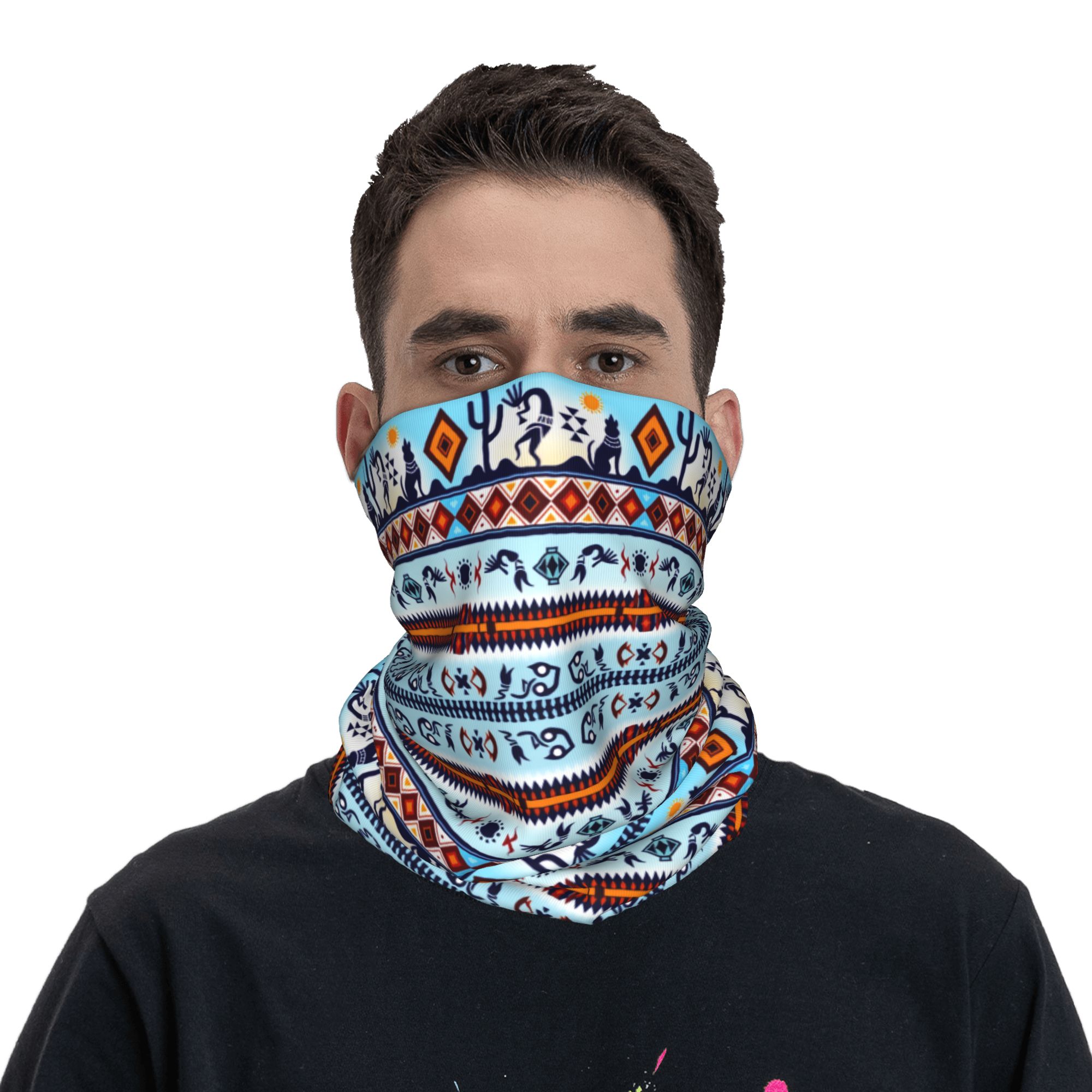 Özel Kokopelli Hohokam Hazine  - Neck Gaiter Face Cover incelemesi ve fiyatı