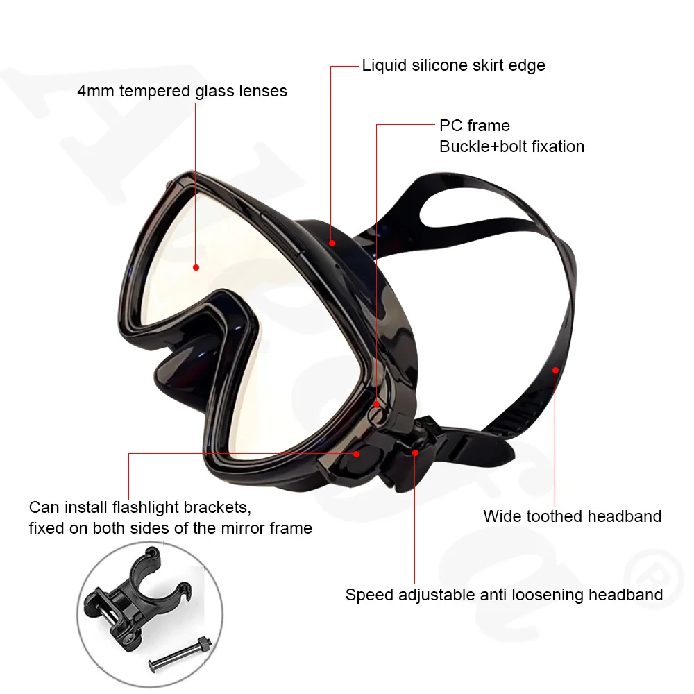 El Feneri Braketi ile Dalış Ma - Silicone Mask Bracket incelemesi ve fiyatı